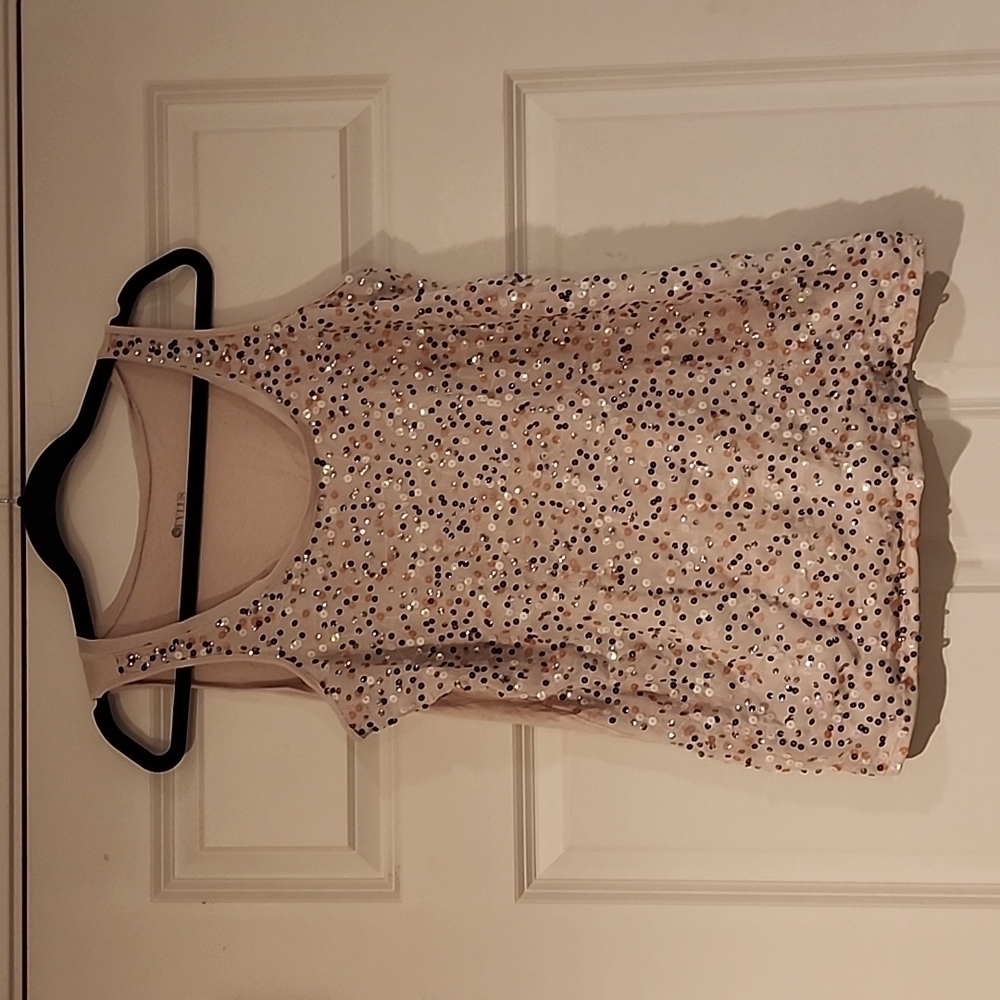 Stylus Multicolored Sequin Tank - Size Large